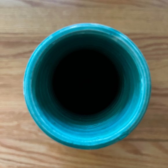 Mid-Century Italian Green Fratelli Fanciullacci Sgraffito Vase - Picture 8 of 9